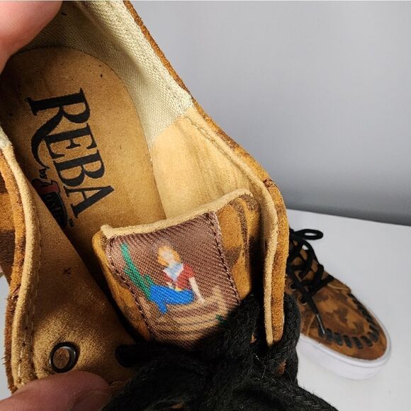 New Women’s Reba by Justin RM073 Susie 2.0 Tan Suede Sneaker size 7 - Picture 2 of 7